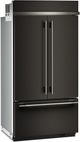 KitchenAid® 42" 24.2 Cu. Ft. Black Ore Built In French Door Refrigerator with Platinum Interior-2