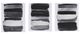 Olliix by Urban Habitat Traveling Road 3 Pieces Black Abstract Printed Canvas with Metallic Foil Set-0