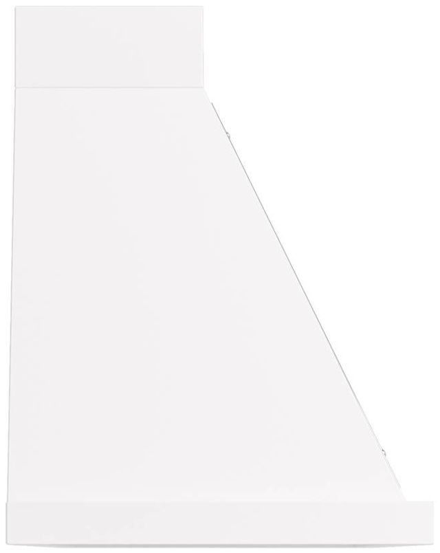 Ilve® Nostalgie II Noblesse 60" White Wall Mounted Range Hood with Chrome Trim-2