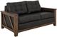 International Furniture Direct Walnut Black/Lacquer Reddish Brown Loveseat-0