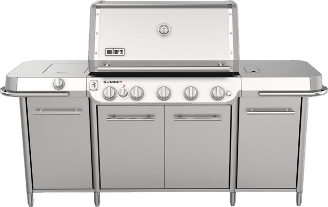 Weber® Summit® GC38 S 5-Burner Stainless Steel Freestanding Liquid Propane Grill-0