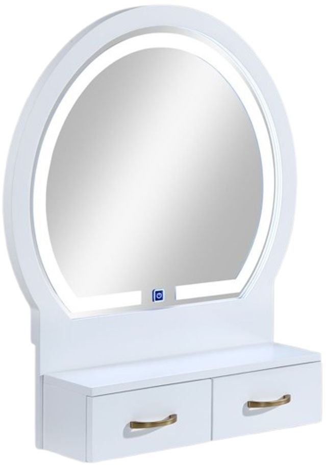 Crown Mark Cecilia 3-Piece White Vanity Set-3