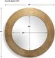 Uttermost® Tano Antique Brass Round Mirror-2
