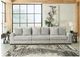 Signature Design by Ashley® Regent Park 3-Piece Pewter Sectional Sofa-1