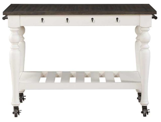 Steve Silver Co. Joanna Ivory/Mocha Kitchen Cart-2