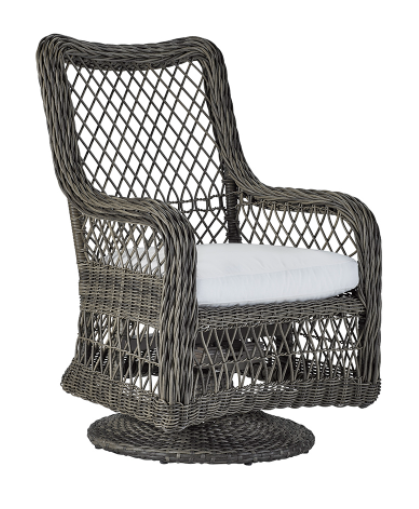 Lane Venture® Swivel Dark Gray Dining Arm Chair-0