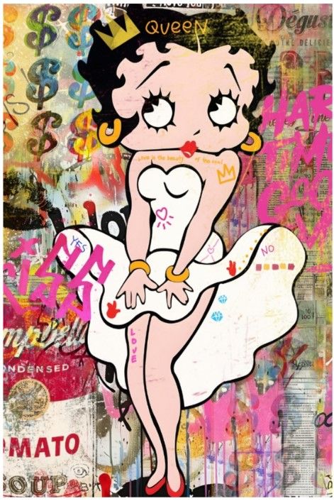 Classy Living Expressive Betty Boop Wall Art-0