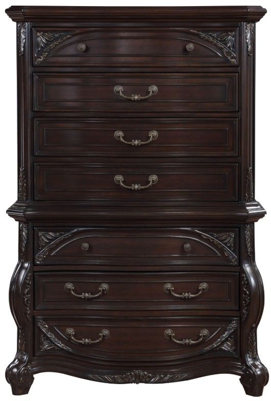 New Classic® Home Furnishings Palazzo Marina Walnut 7-Drawer Bachelor Chest-2