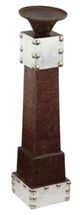 A & B Home Braxton Brown/Silver Candle Holder-0