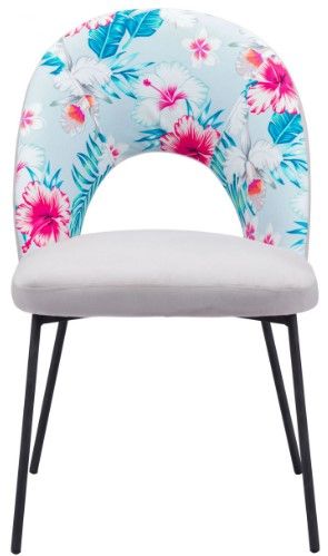 Zuo® Modern Torrey Gray/Multi-Colored Dining Chair-1
