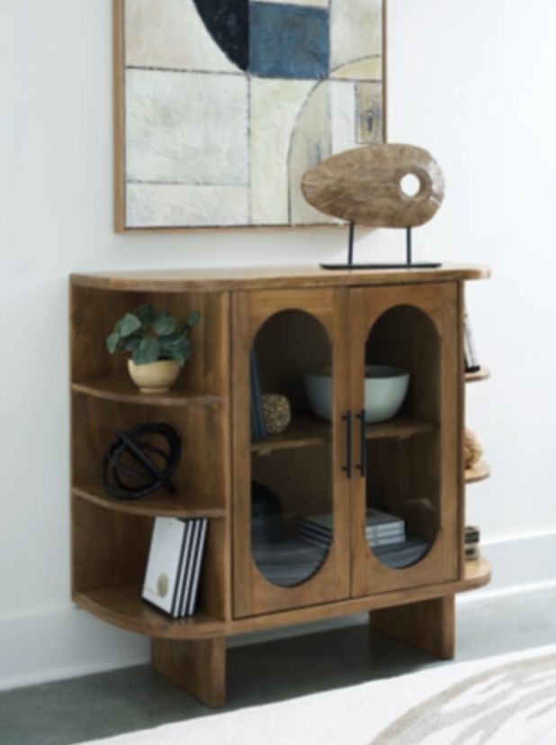 Signature Design by Ashley® Niall Light Brown Accent Cabinet-4