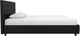 dhp furniture® Dakota Black King Upholstered Panel Bed-3