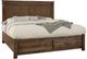 Artisan & Post by Vaughan-Bassett Cool Rustic Mink Queen Storage Panel Mansion Bed-0