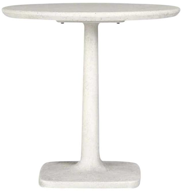 Classic Home Paulina White 31" Outdoor Concrete Dining Table-2