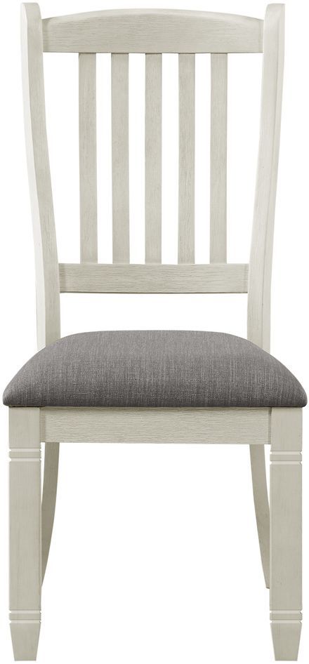 Homelegance® Granby Antique White/Gray Side Chair-2