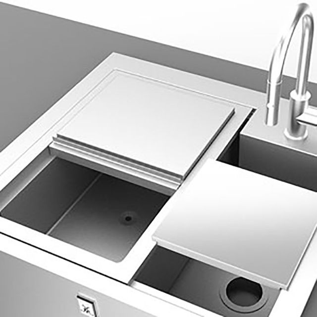 Hestan® 30” Stainless Steel Insulated Sink and High Shelf-2