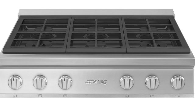 Smeg Portofino 36" Stainless Steel Gas Cooktop