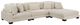 Homelegance® Traverse 4-Piece Beige 135" Modular Sectional with Ottoman-0