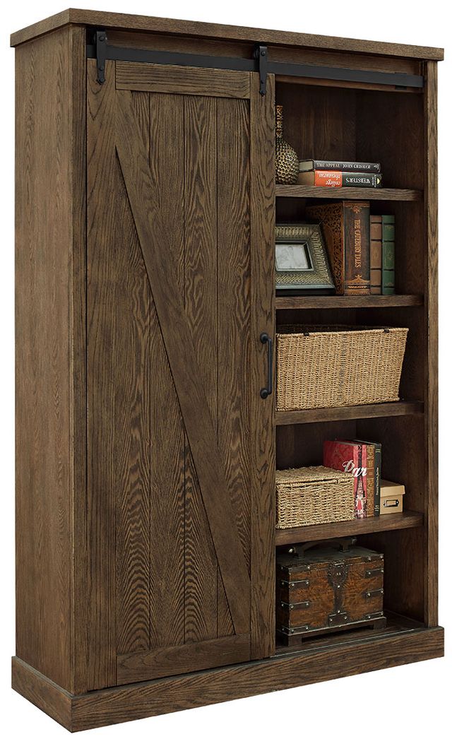 Martin Furniture Avondale Weathered Oak Bookcase-2