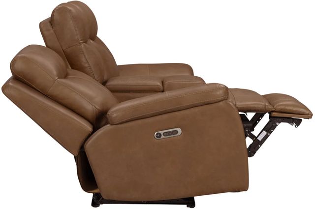 Parker House® Veracruz Vintage Tan Power Reclining Tilt Console Loveseat with Zero Gravity-1