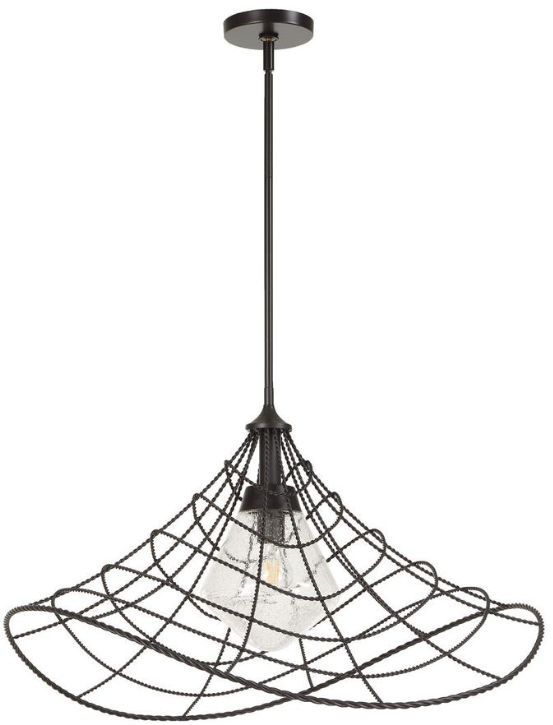 Uttermost® Whirlwind Dark Bronze 1-Light Indoor-Outdoor Pendant-4