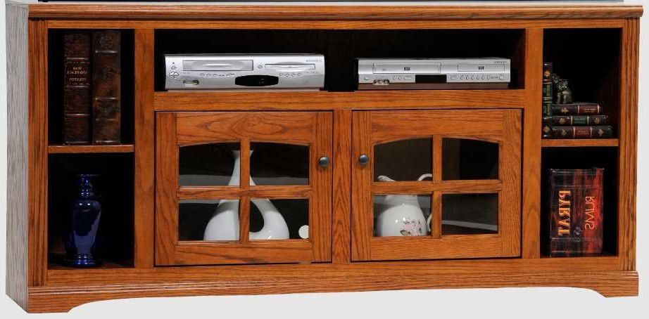 American Heartland Manufacturing Oak 66" TV Stand