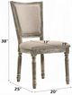 ACME Furniture Gabrian 2-Piece Beige/Reclaimed Gray Side Chair Set-2