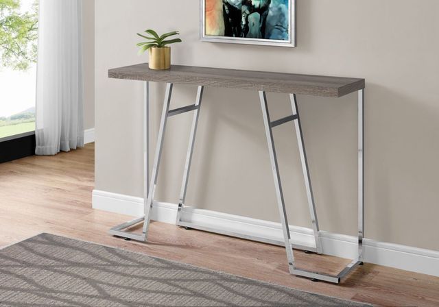 Monarch Specialties Inc. Dark Taupe Console Table-0
