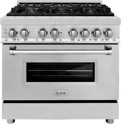 ZLINE Legacy 36" Stainless Steel Pro Style Dual Fuel Range-0