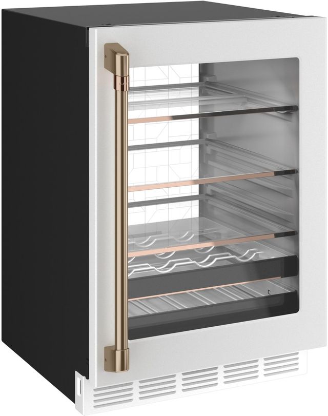 Café™ 24" 5.1 Cu. Ft. Matte White Beverage Center-2