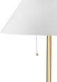 Bassett Mirror Lenor Black/Brass Floor Lamp-1