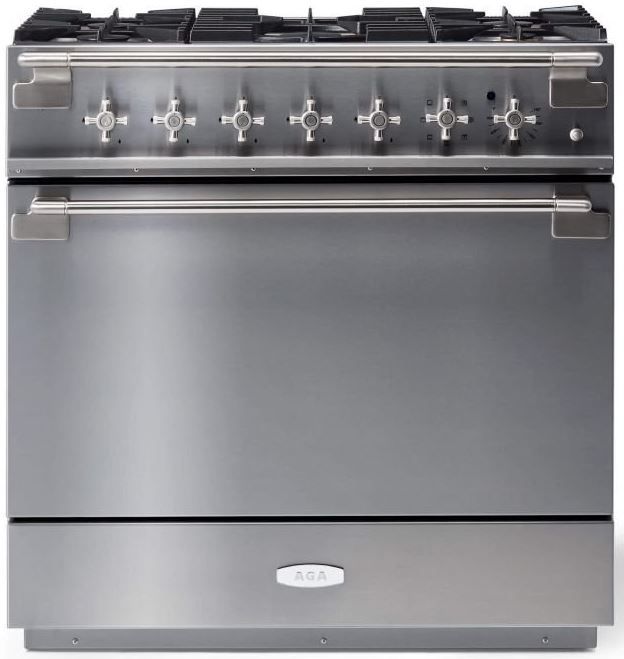 AGA™ Elise 36" Stainless Steel Pro Style Dual Fuel Range-0