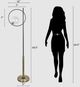 Classy Living Glass Orbs Black/Gold Floor Lamp-1
