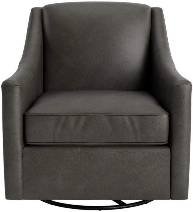 Bassett® Furniture Customizable Corinna Leather Swivel Chair-1