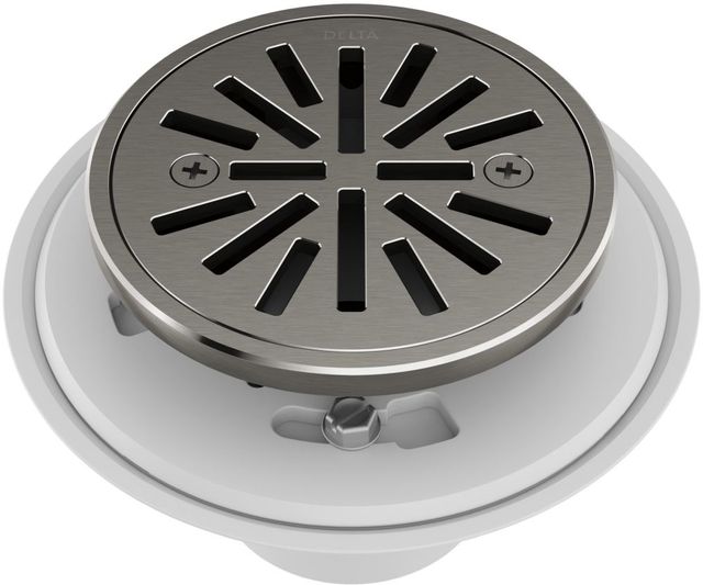 Delta Black Stainless 4" Tile-In Round Shower Drain-0
