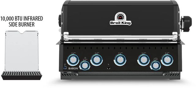 Broil King® Baron™ 590 5-Burner Black/Stainless Steel Built-In Liquid Propane Grill-2