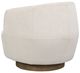 Fairfield® Customizable Dhalia Leather Lounge Chair with Wooden Base-3