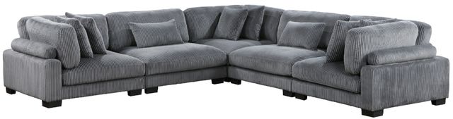 Homelegance® Traverse 5-Piece Gray Modular Sectional-0
