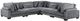 Homelegance® Traverse 5-Piece Gray Modular Sectional-0