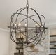 YHD Shooting Star Rustic Black 5-Light Orb Chandelier-1