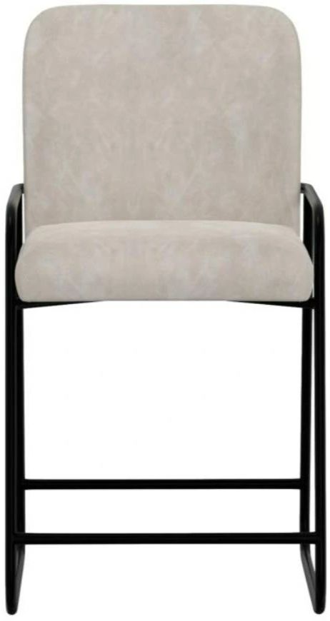 International Furniture Direct Seating Black/Ivory Bar Stool-2