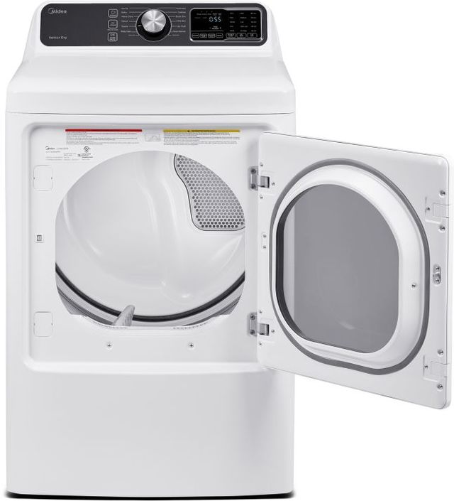 Midea® 7.5 Cu. Ft. White Front Load Electric Dryer -2
