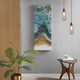 Olliix by INK+IVY Shattering Rock Yellow Blue Heavy Gel Coated Canvas-5