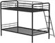 Coaster® Carson Glossy Black Metal Twin Over Twin Bunk Bed-4