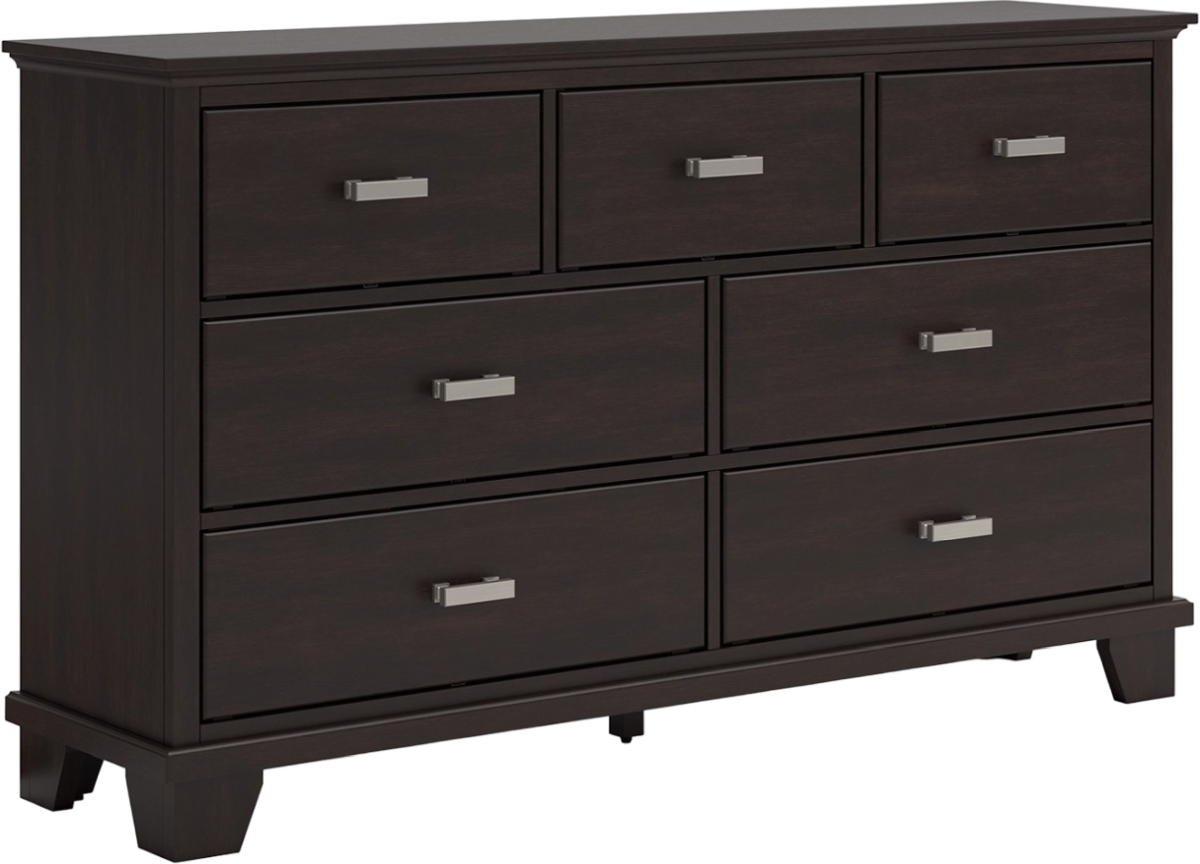Covetown 6 Piece Twin Panel Bedroom - Dark Brown Covetown 6 Piece Twin Panel Bedroom - Dark Brown