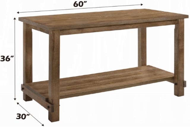 ACME Furniture Martha II Weathered Oak Counter Height Table-2