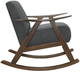 Homelegance® Waithe Dark Gray/Dark Walnut Rocking Chair-3