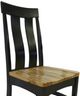 Urban Collections by Yutzy Woodworking Mansfield Black/Brown Office Side Chair-1