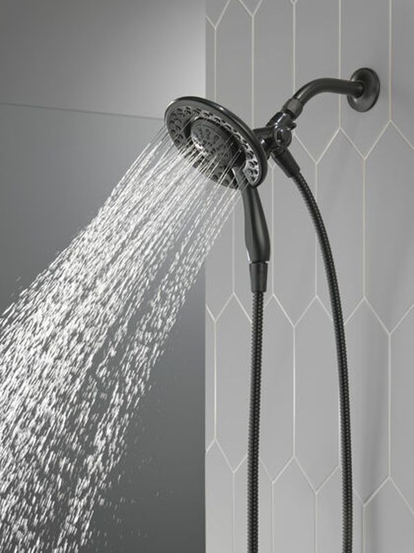 Delta Universal Showering Components Matte Black 4-Setting In2ition® Shower-1