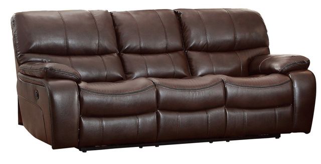 Homelegance® Pecos Power Double Reclining Dark Brown Sofa-0